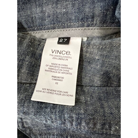 Vince linen/lyocell cropped cargo pants size 27 - Picture 6 of 6